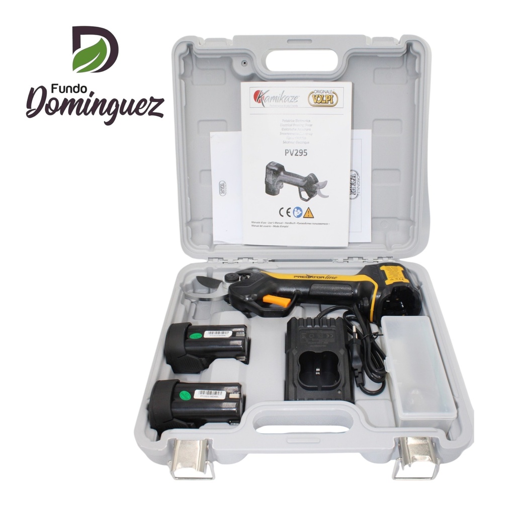 PODADOR ELECTRICO BAT. LITIO  14,4 V 2,5Ah  DI./ CORTE 25MM VOLPI  / PV295