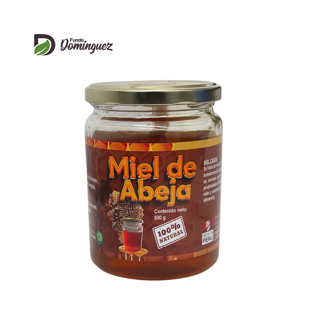 MIEL DE ABEJA 500 G POTE VIDRIO / FHD001