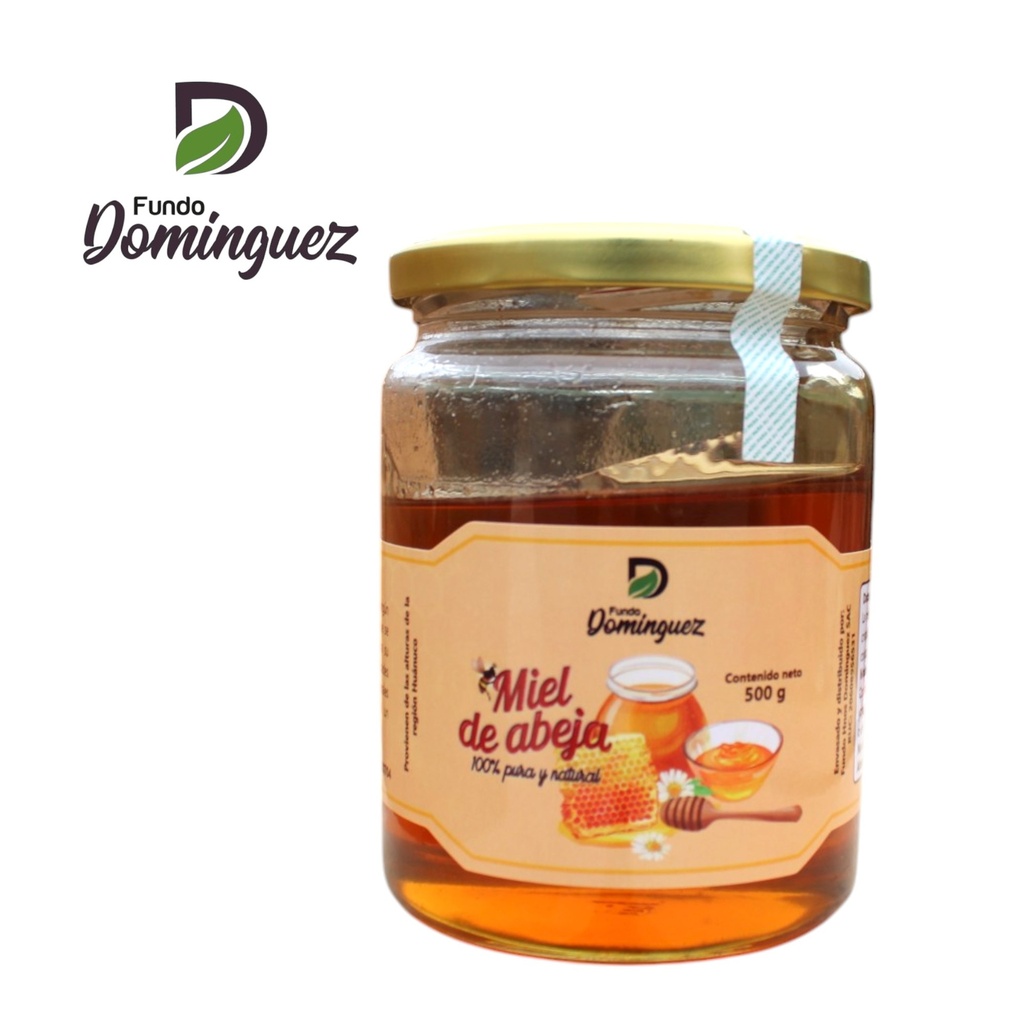 MIEL DE ABEJA 500 G POTE VIDRIO / FHD001