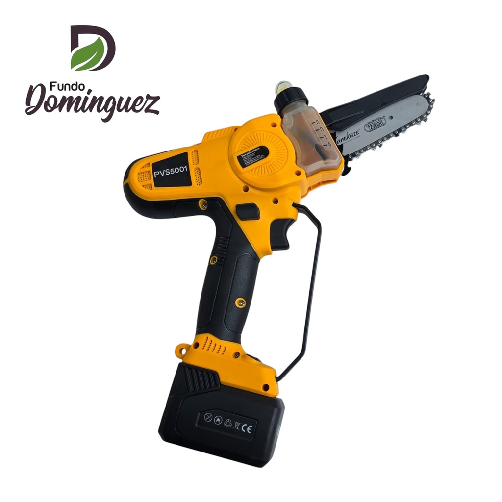 PODADOR MINI MOTOSIERRA ELECTRICA BAT. LITIO  14,4 V 4,0Ah DI./ CORTE 80MM  VOLPI  / PVS5001