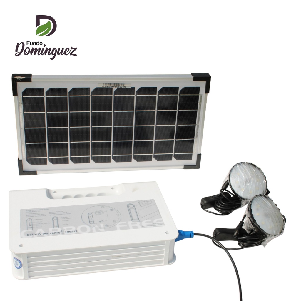 GENERADOR SOLAR PORTATIL BTC 80WH BATERIA LIFEPO4 PANEL SOLAR 5V/15W / BCT-CF1 .0