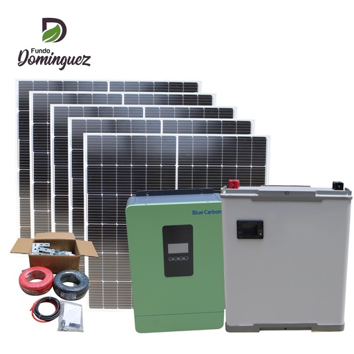 [BTC-V-24-300H/PS] KIT PANEL SOLAR 300W*5pcs BATERIA LITHIUM 24V300H. INVERSOR 220V 24V/4KW Y ACCESORIOS / BTC-V-24-300H/PS